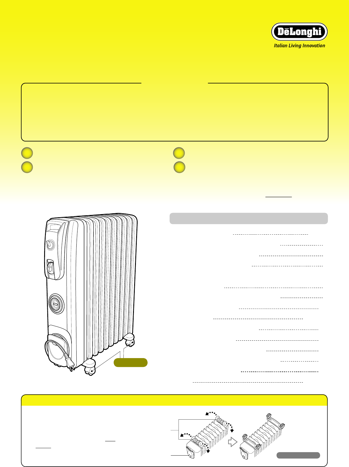 説明書 デロンギ R731015EF ヒーター