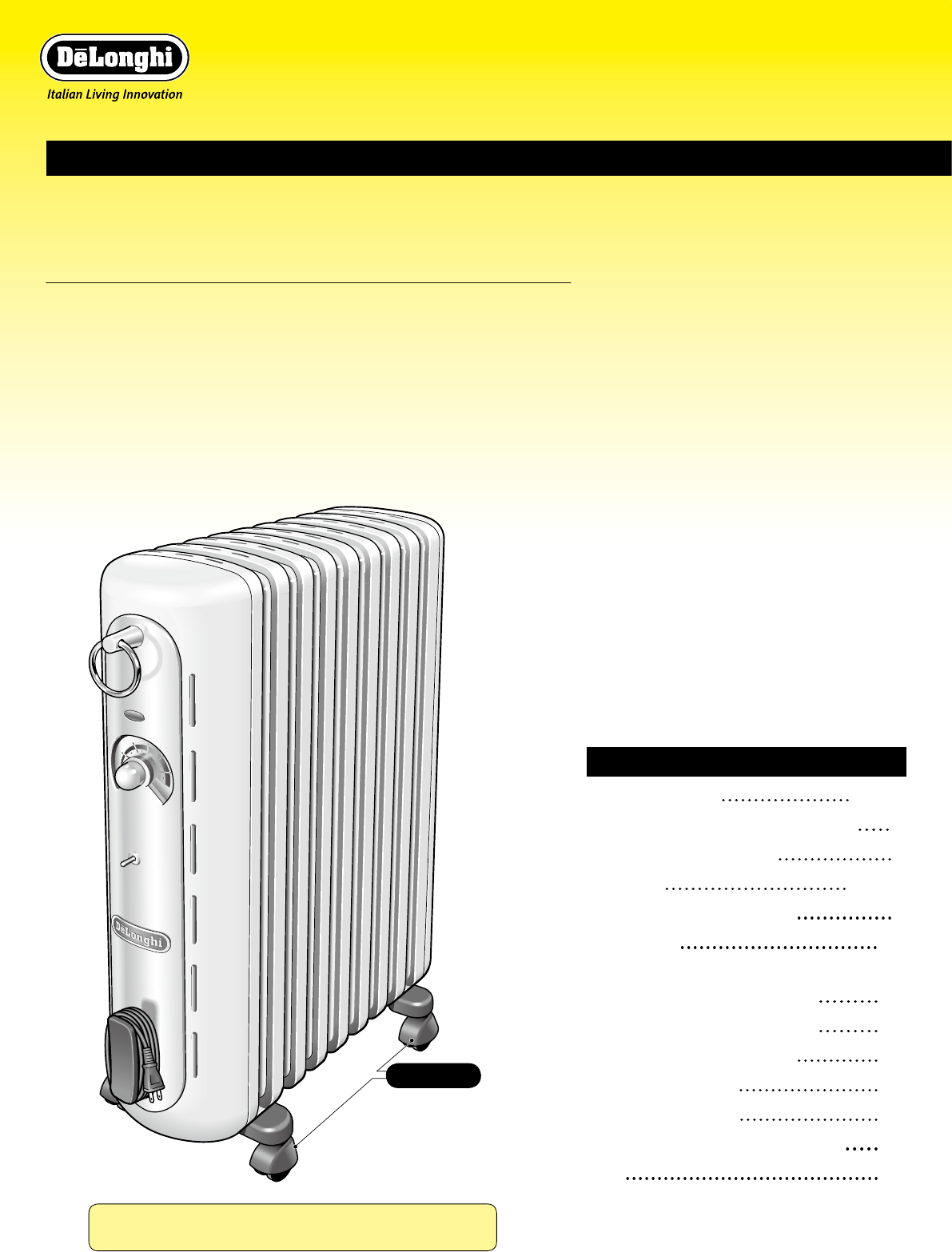 説明書 デロンギ R910912CF ヒーター