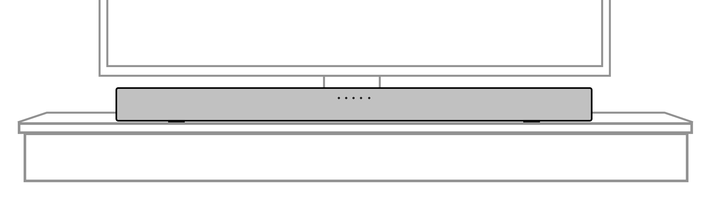 サウンドバーを設置する DHT-C200