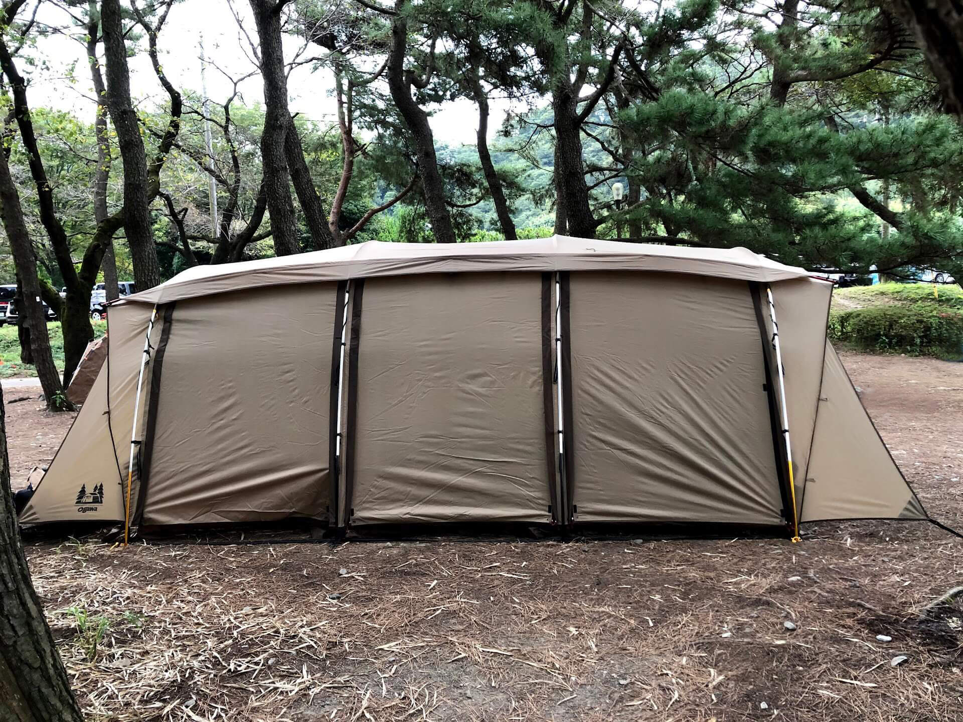 ogawa アポロン レビュー。潰しの効く2ルーム＆トンネル型。[宴会幕に