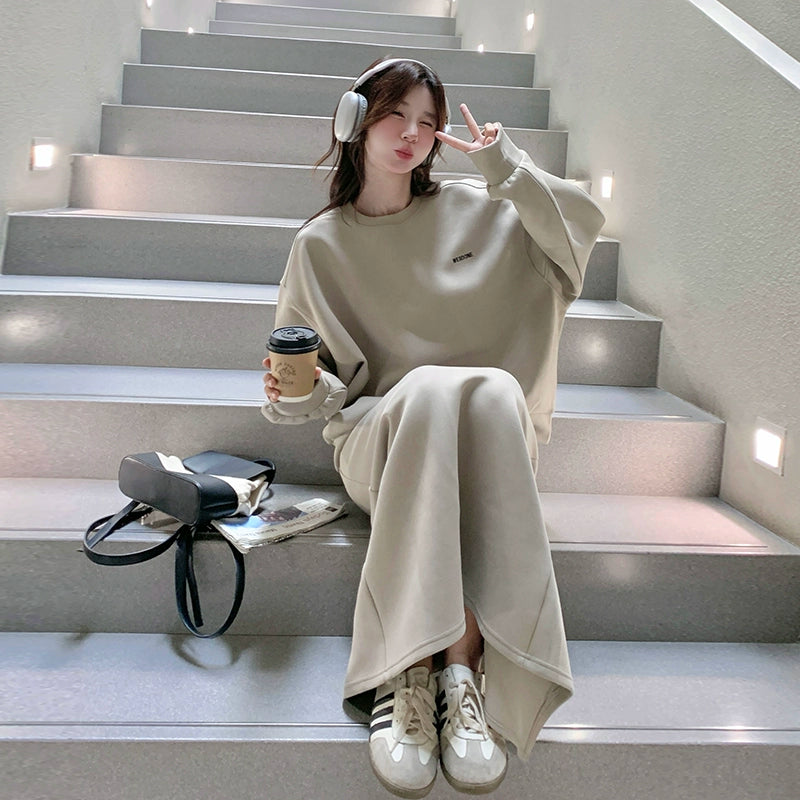 2点セット！【セットアップ】カジュアル 韓国風 ゆる感 高級感