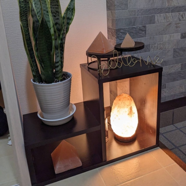 ナチュラル岩塩ランプ7-10kg（ソルトランプ） 照明 電気スタンド 置物