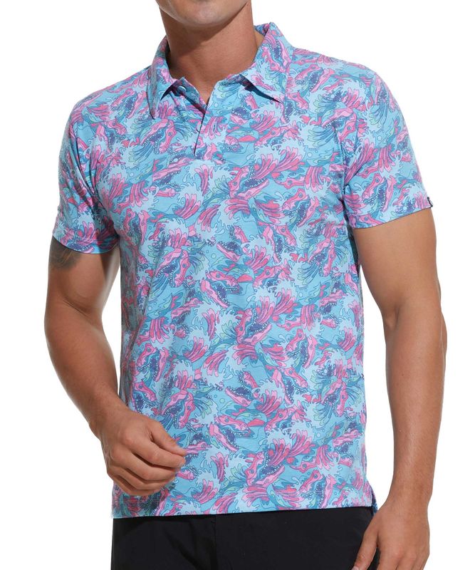 メンズ ポリエステル混 総柄ポロシャツ】MPLREX-PC 柄：REX | MENS