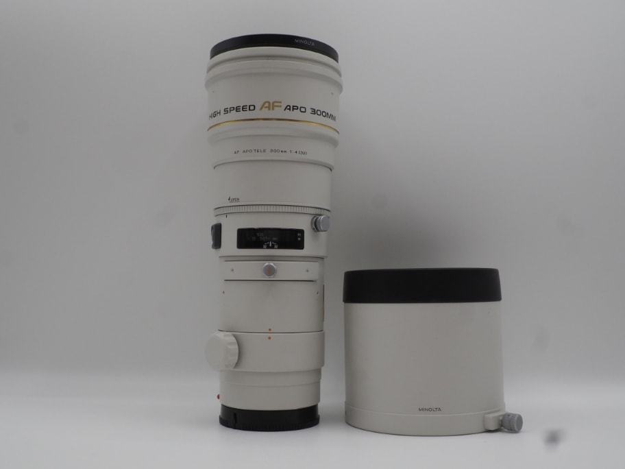 ミノルタ AF ハイスピード アポテレ 300mm F4G フイルター付【中古管理