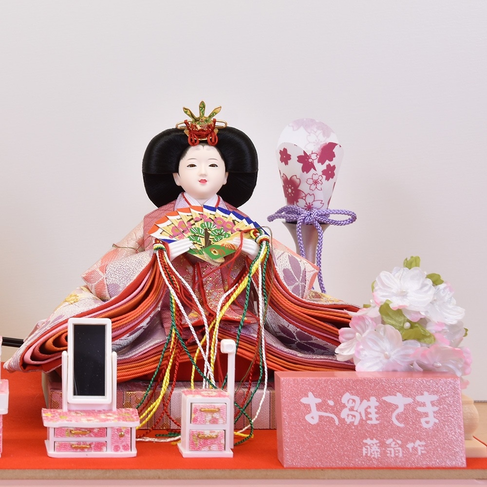 雛人形 ケース飾り ひな人形 コンパクト おしゃれ お雛様 円華 小三五