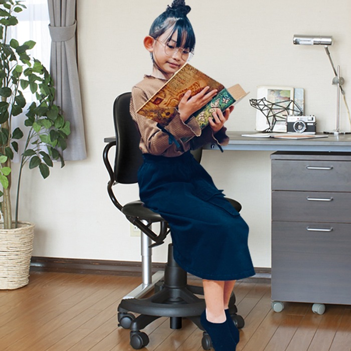 デュオレスト DR-289BY 子供椅子 学習椅子 足置きあり キャスター付き