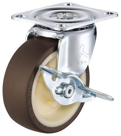 ハンマーキャスター ハンマーキャスター 415G-UR65 ナイロンホイール熱