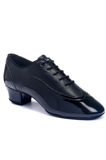 JONES - BLACK CALF/BLACK PATENT ジョーンズ エナメルレザー（メンズ