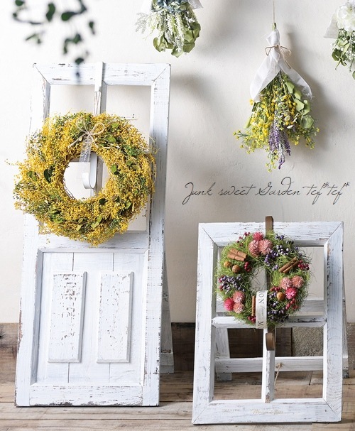 雑貨】 BIGリースボード 【ホワイト】フック付き | バスケット,リース