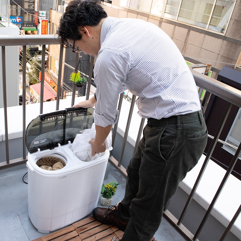 小型二槽式洗濯機「別洗いしま専科」3 | 【公式】サンコー通販サイト