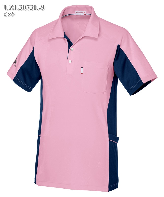 ルコックスポルティフ男女兼用ニットシャツ半袖[明石S.U.C.製品