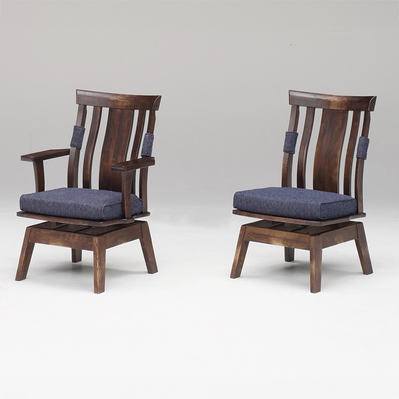 ダイニング6点セット 藍花 テーブルN.T753K(200) + チェアC753K+アーム