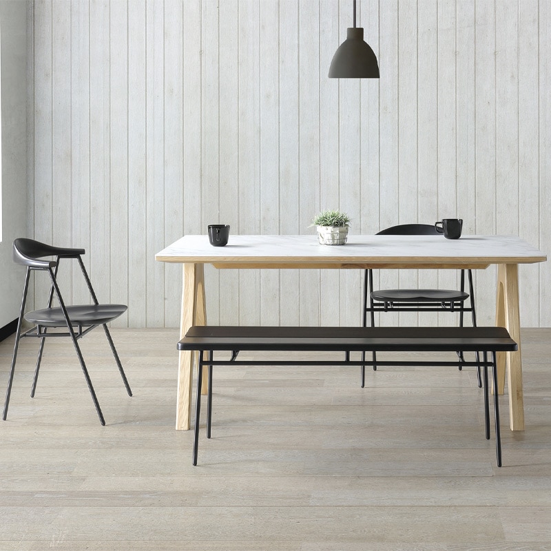 セラミックテーブル ジェネス WH/LBR ※2サイズ有【大型商品配送】の