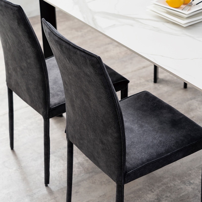 ダイニングチェア VEINプラス DC MELON/BK#6【大型商品配送】の通販