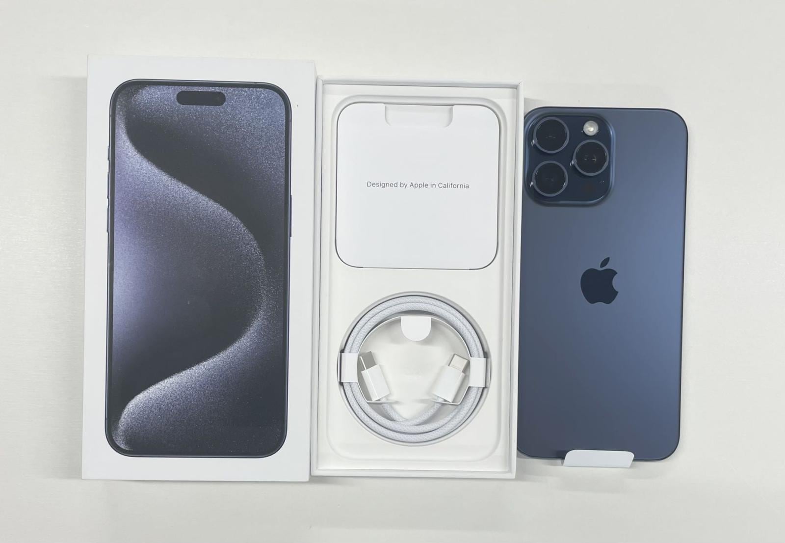 新品・開封済み」SIMフリー iPhone 15 Pro 128GB ブルーチタニウム