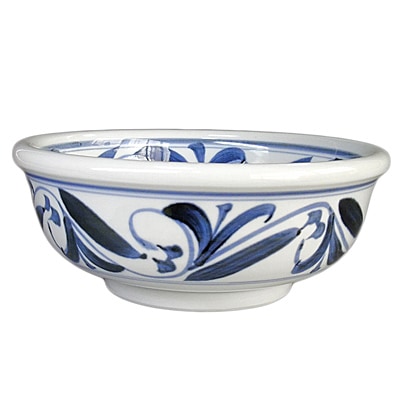 砥部焼・江泉窯・7寸大鉢（唐草）【和食器通販e-tobeyaki.com】