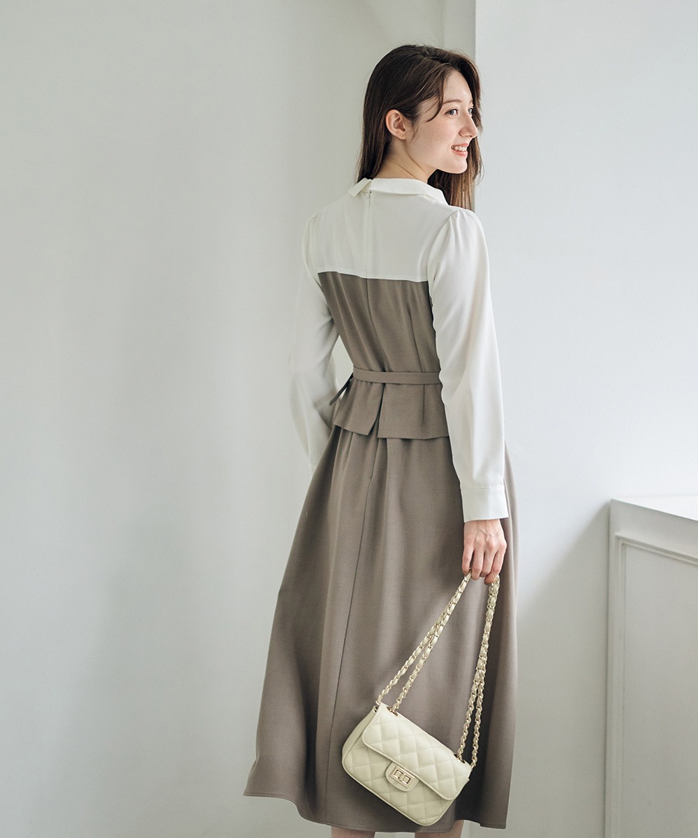 ビスチェドッキング風ワンピース - 12Twelve Agenda(トゥエルブ