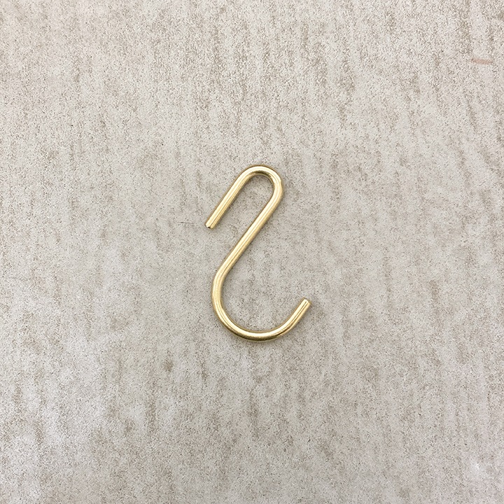 真鍮 S字フック S 3個セット｜巣まいと暮らしの店 トリノス オンライン
