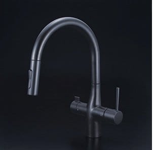 浄水器 一般地用 KVK製（KVK）KM6081ECM5 マットブラック 浄水器用