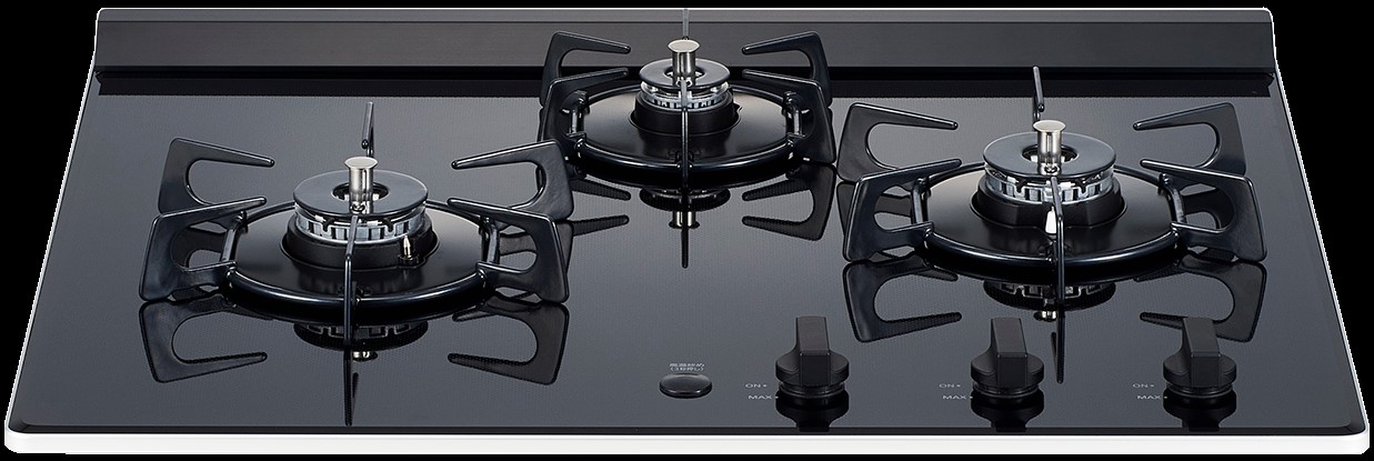 ガスコンロ ハーマン製（HARMAN）DC3020SPSEL Nero（ネロ） 3口コンロ