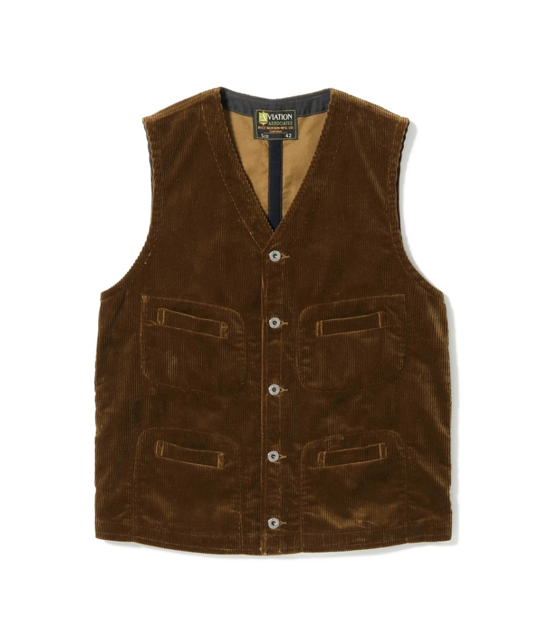 Lot No. BR15591 / AVIATION ASSOCIATES CORDUROY VEST - BUZZ