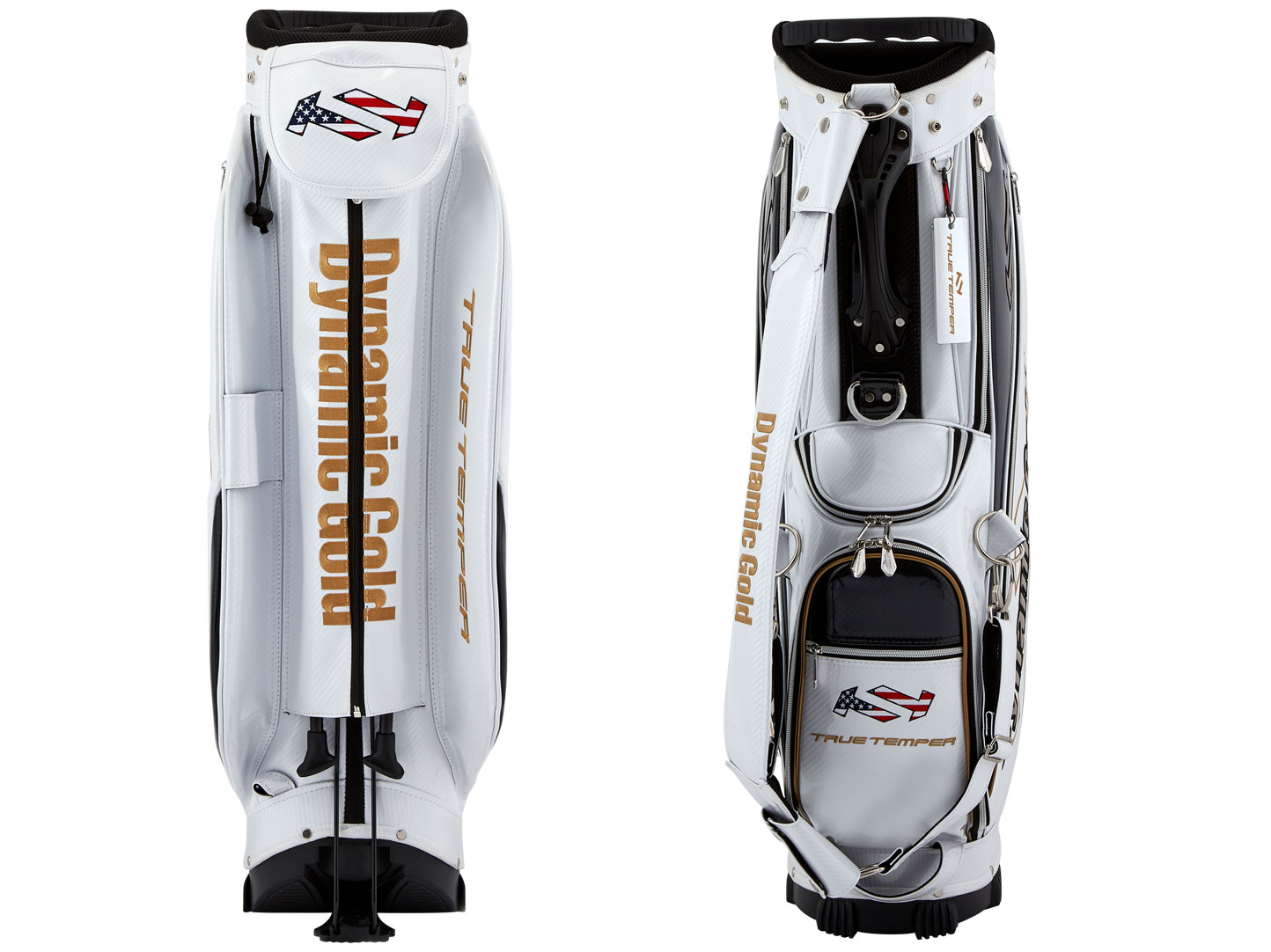 ダイナミックゴールドスタンドキャディーバッグ ホワイト（2022