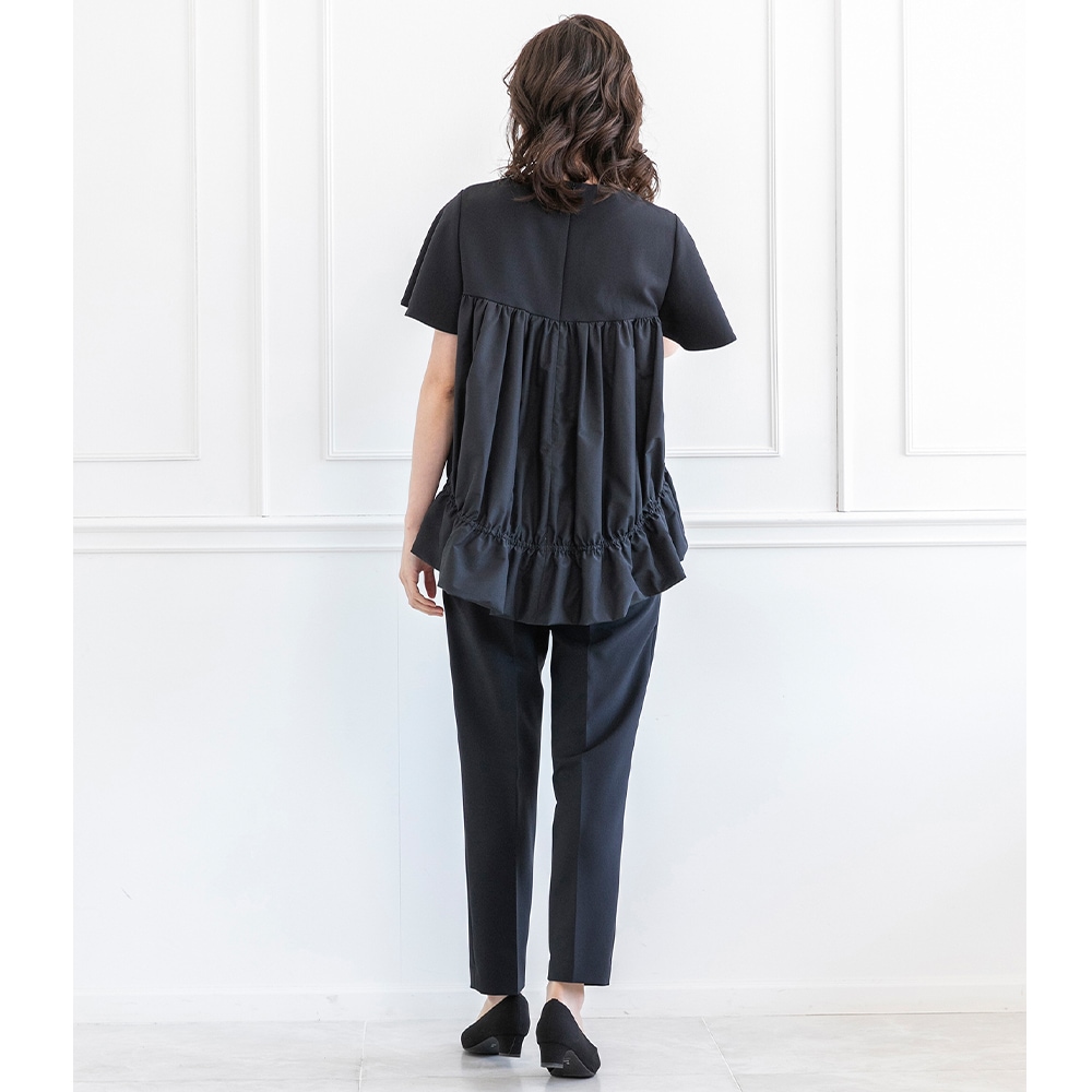 商品番号1102332]kokodeコラボ ネイビーパンツセットアップ(異素材切替