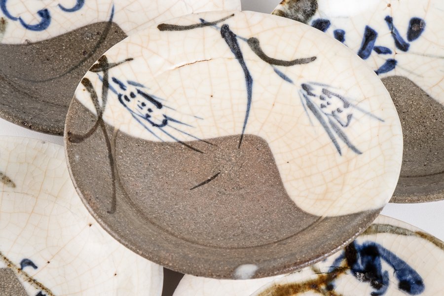 京焼】 清水六兵衛 絵替り銘々皿 小皿 9客セット 箱付 16381 | すべて