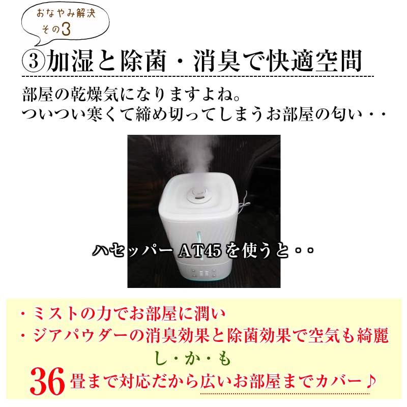 ユニマットマリン｜除菌・消臭通販】ハセッパーAT45 除菌 抗菌 消臭 超