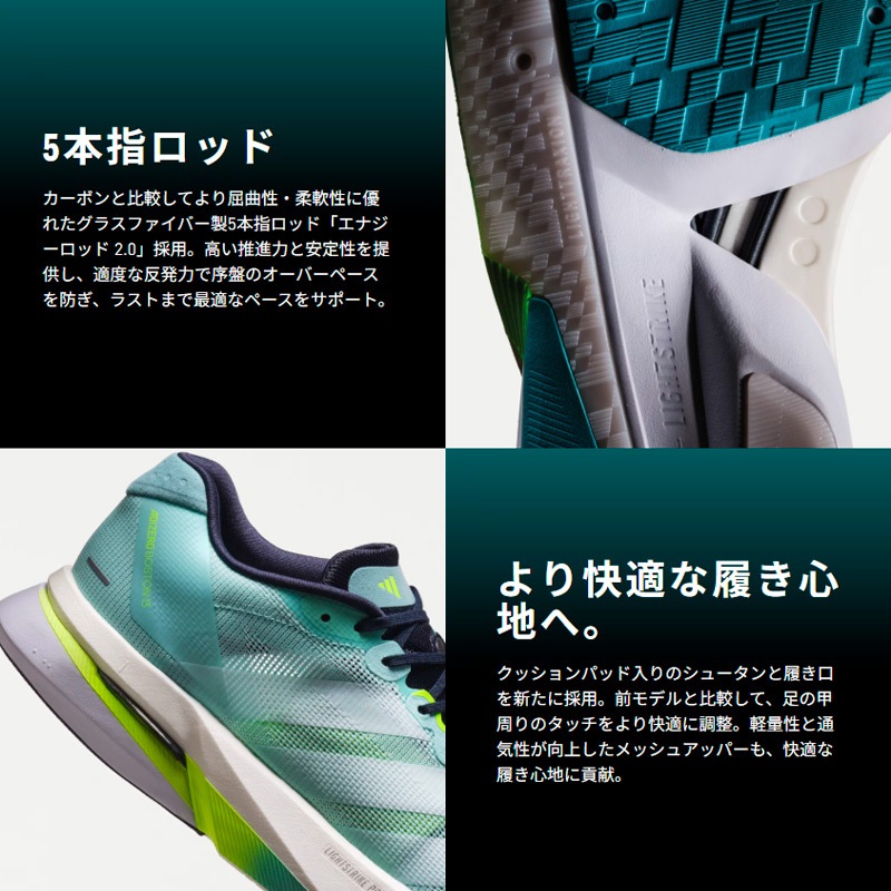 アディダス adidas アディゼロ ボストン 13 M JR4868 メンズ