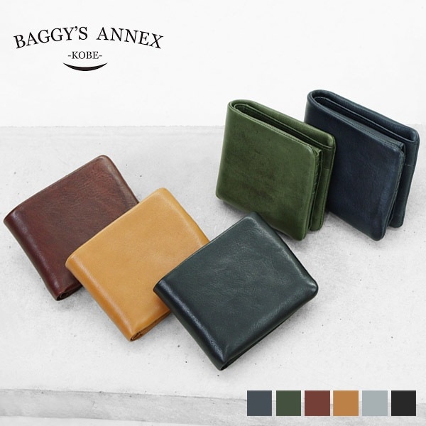バギーズアネックス BAGGY'S ANNEX 二つ折り財布 バフレザー メンズ
