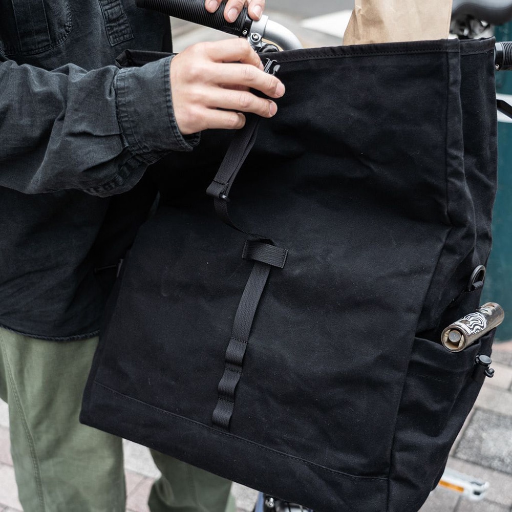 当日出荷可] FAIRWEATHER front bag for brompton フレームあり wax