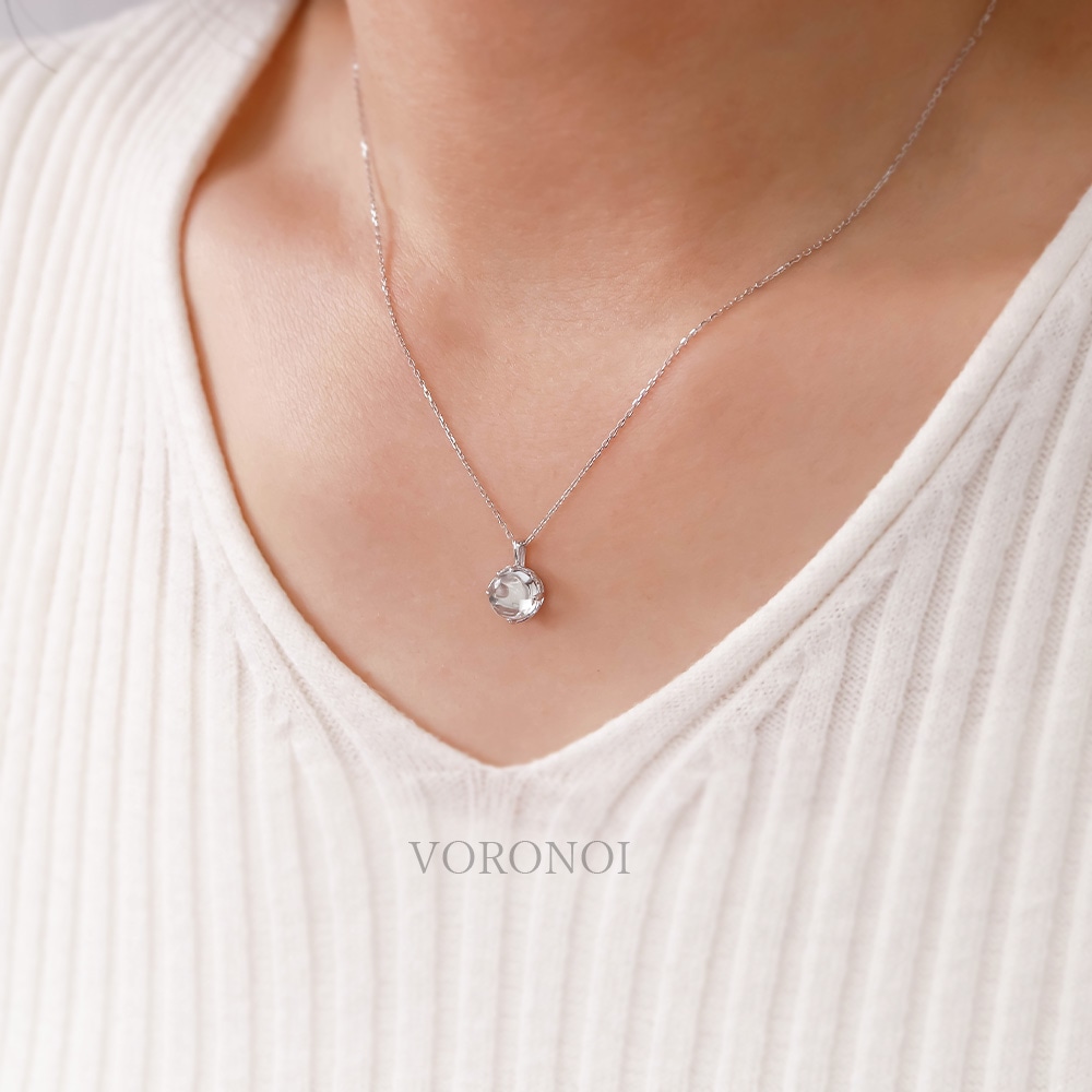 MINAMO -Cabo- K10WG クリアクォーツ シンプルネックレス