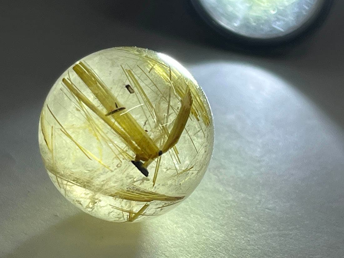 ルチルクォーツ 18mm 丸玉