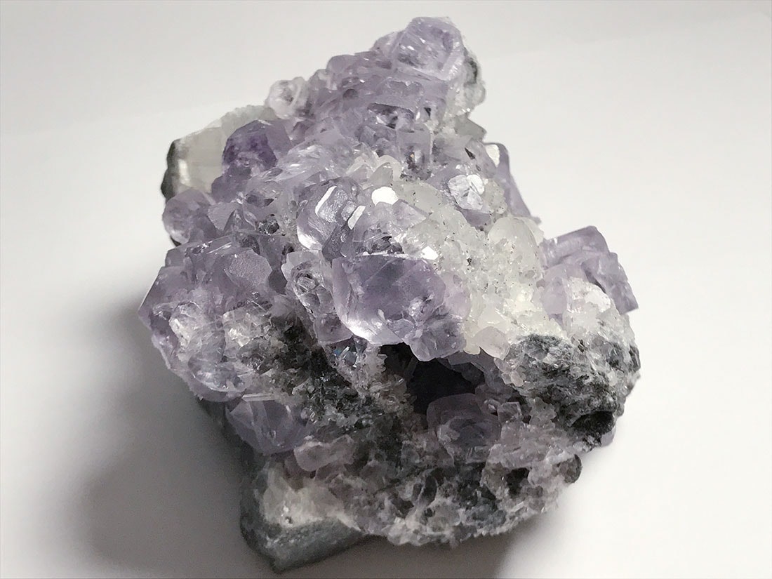 湖南省シャンファーリン鉱山産 フローライト with カルサイト