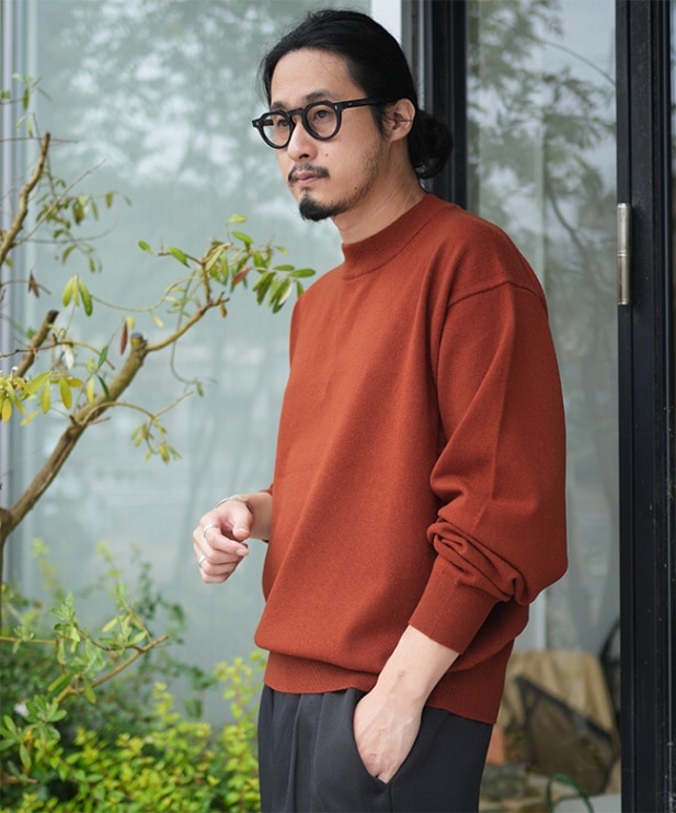 SALE 50%OFF】[2403-008]crepuscule (クレプスキュール) Moc Neck P/O