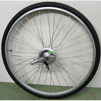 ワールド 26インチ リアホイール アルミリム 外装6段 サーボブレーキ付