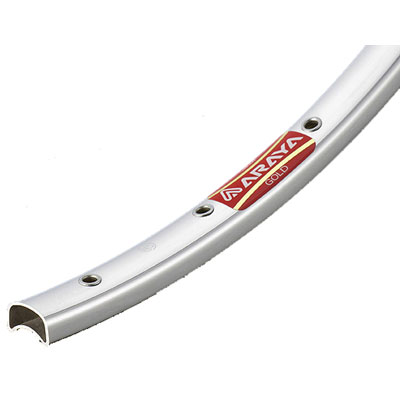 ☆アラヤ 16Bゴールド チューブラーリム 27インチ NJS認定品 1本