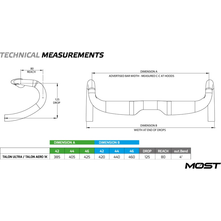 MOST TALON ULTRA LIGHT TiCR対応フレーム専用 ドロップハンドル