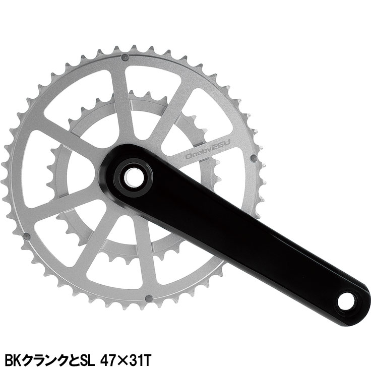 ワンバイエス ジェイ・クランク Wチェーンリング | ロードバイクパーツ