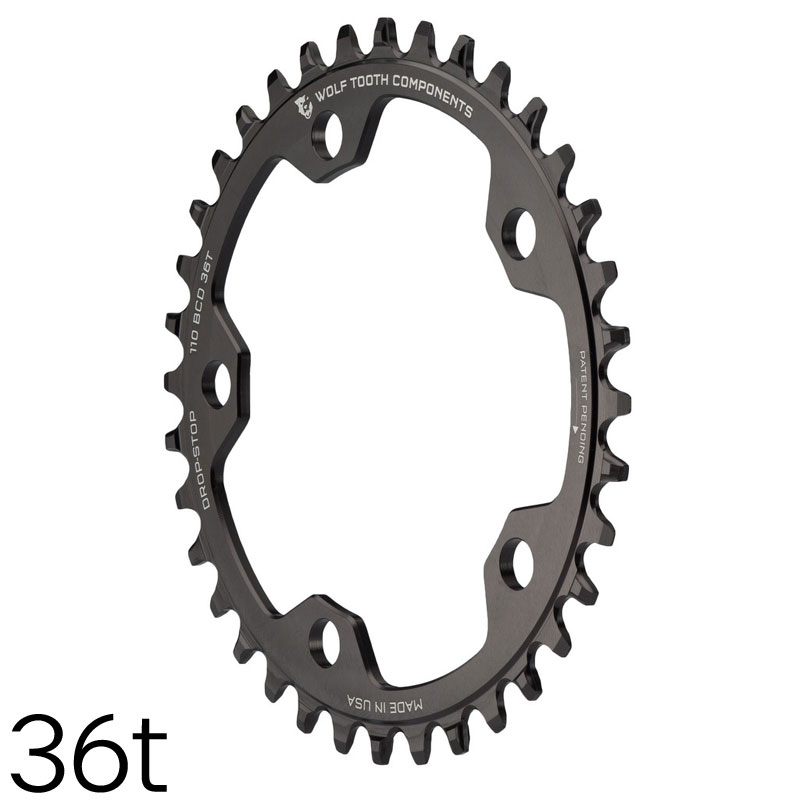ウルフトゥース シングルチェーンリング FT 5アーム シクロクロス用