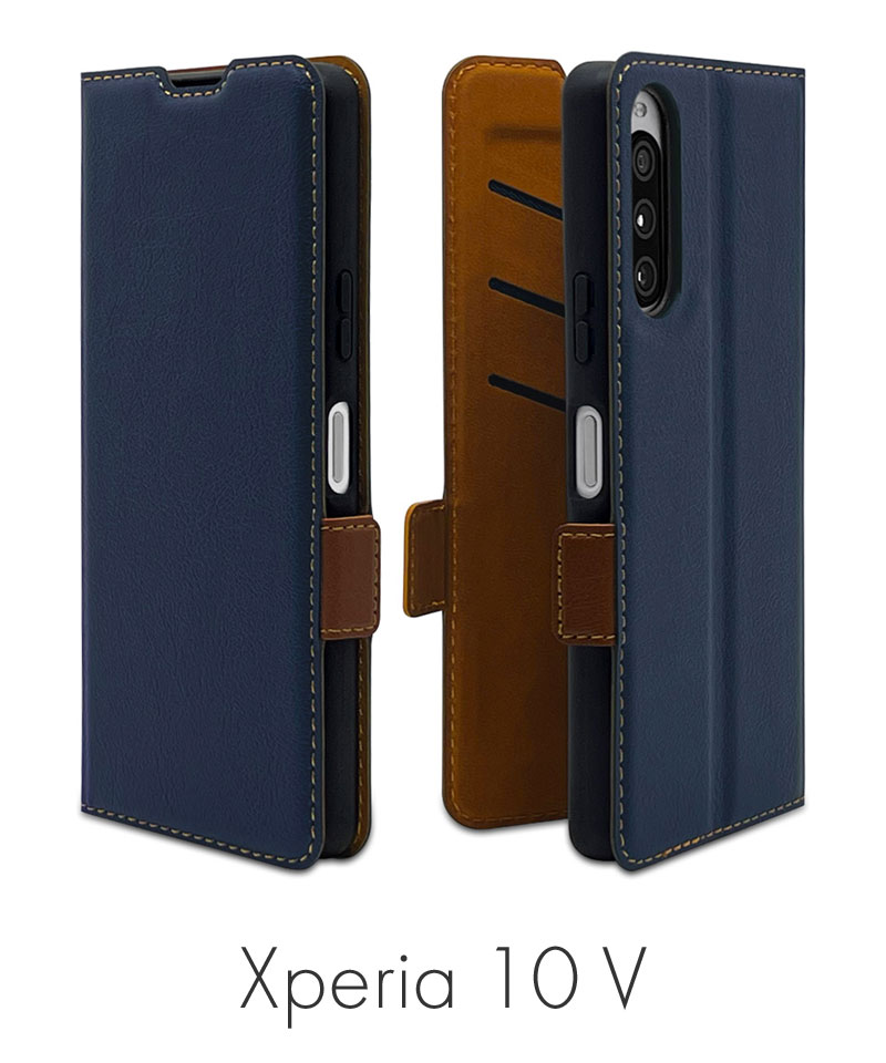 Xperia 10 V ケース カバー 手帳型 薄型 耐衝撃吸収 カード入れ