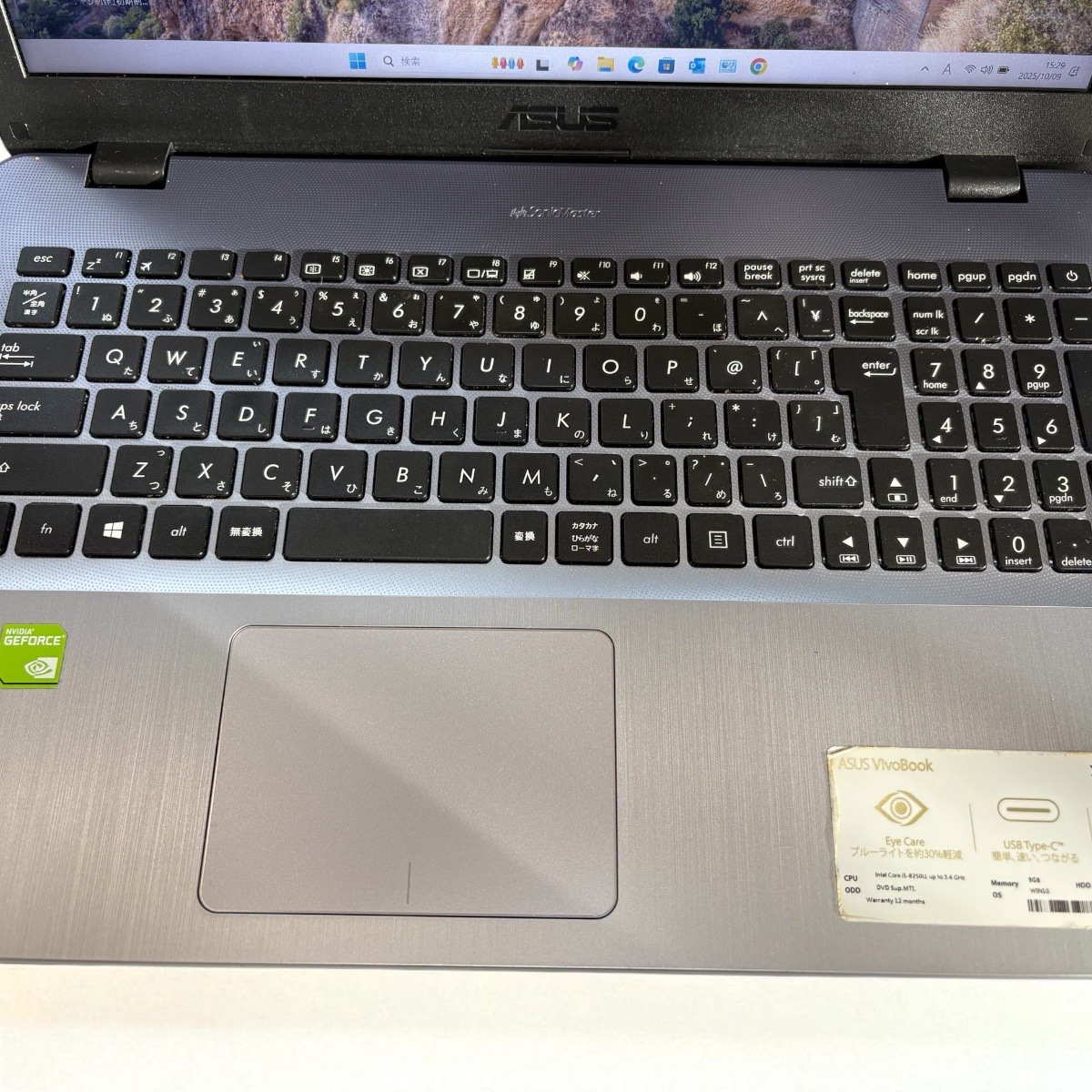 ASUS VivoBook X542U ノートパソコン　新品SSD 訳あり品 ASUS VivoBook X542U 15.6ｲﾝﾁ | 画面サイズ<15.6ｲﾝﾁ以上> | X-STYLE