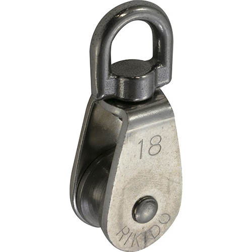 ステンレス ブロック滑車 R18-S ［1個］吊・ロープ・チェーン金具