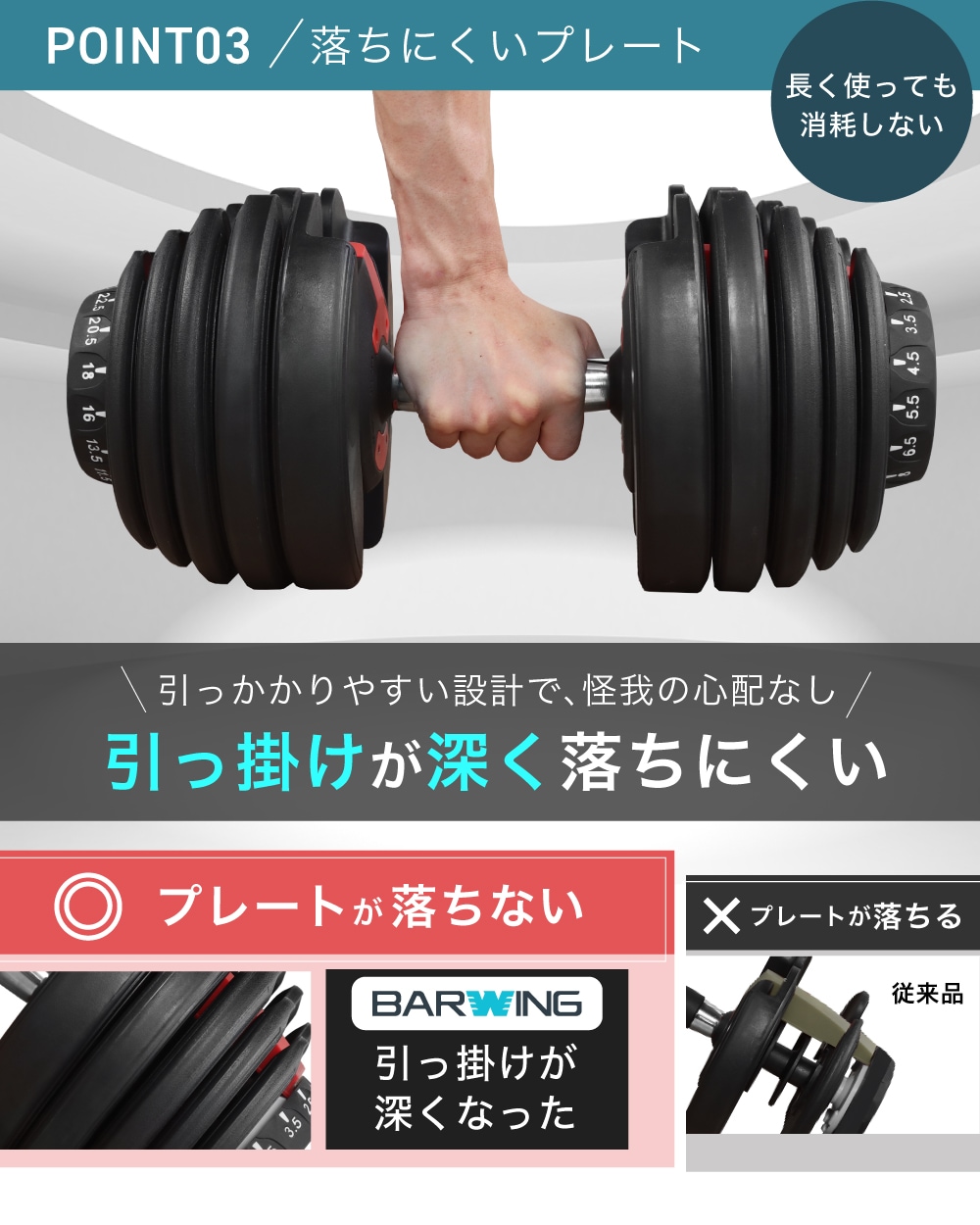 可変式ダンベル 24kg 2個セット 15段階調節 重量調節 アジャスタブル