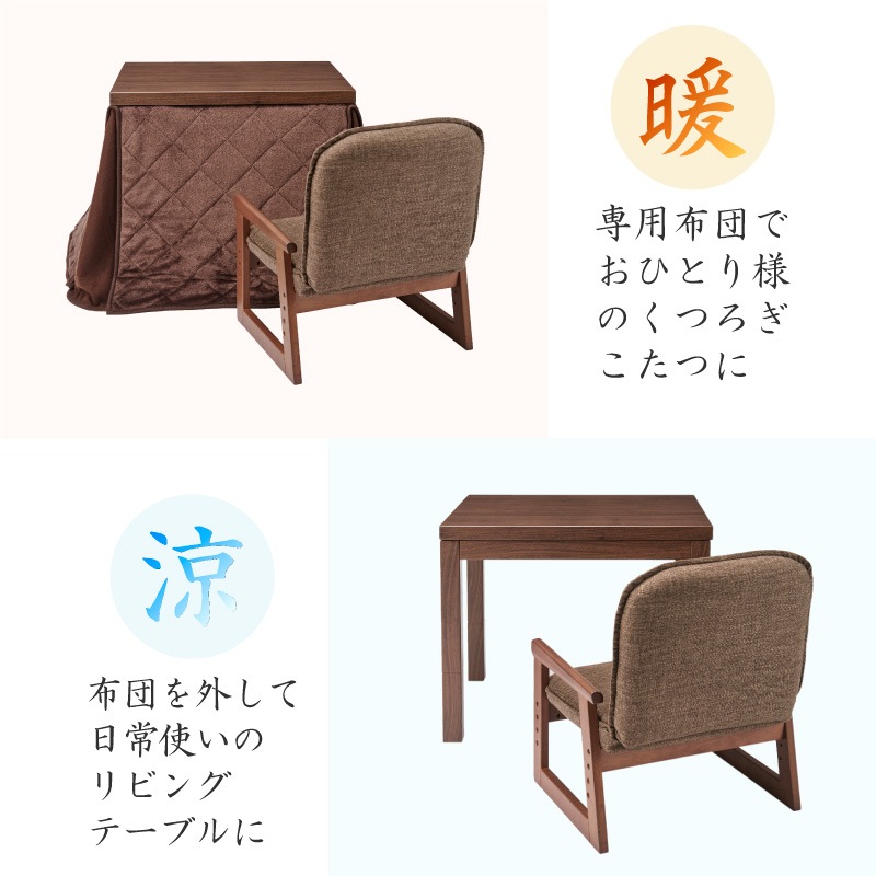 ユアサプライムス.com｜USBポート付コタツ3点セット なごみ [69×55cn