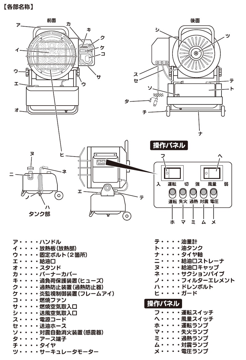 ユアサプライムス.com｜ナカトミ 赤外線ヒーター 50/60Hz兼用 SH-17D
