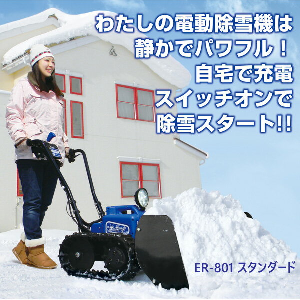 Sasaki 充電式電動ラッセル除雪機 「オ＊スーノ」 ER－801