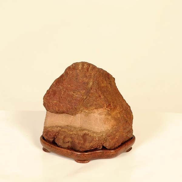 水石：加茂川畚下石 茅舎【現品】*資材カモガワフゴオロシ クズヤ