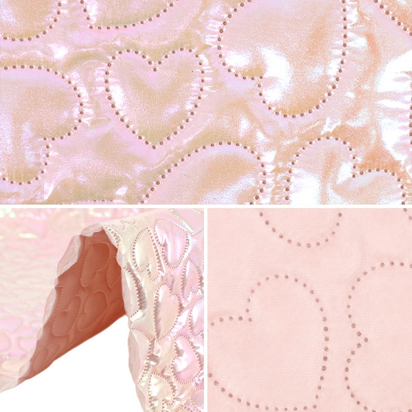 生地 『ユニコーンキルトカットクロス ピンクハート 約65×80cm